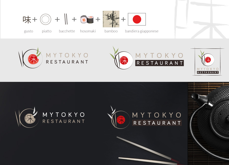 grafica logo ristorante giapponese